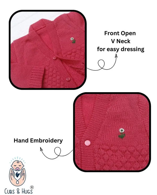 Pink_Embroidery_Sweater_For_New_Born_Baby(Front_Open)