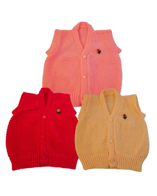 Multicolour_Woollen_New_Born_Baby_Vest_(Pack_Of_3)
