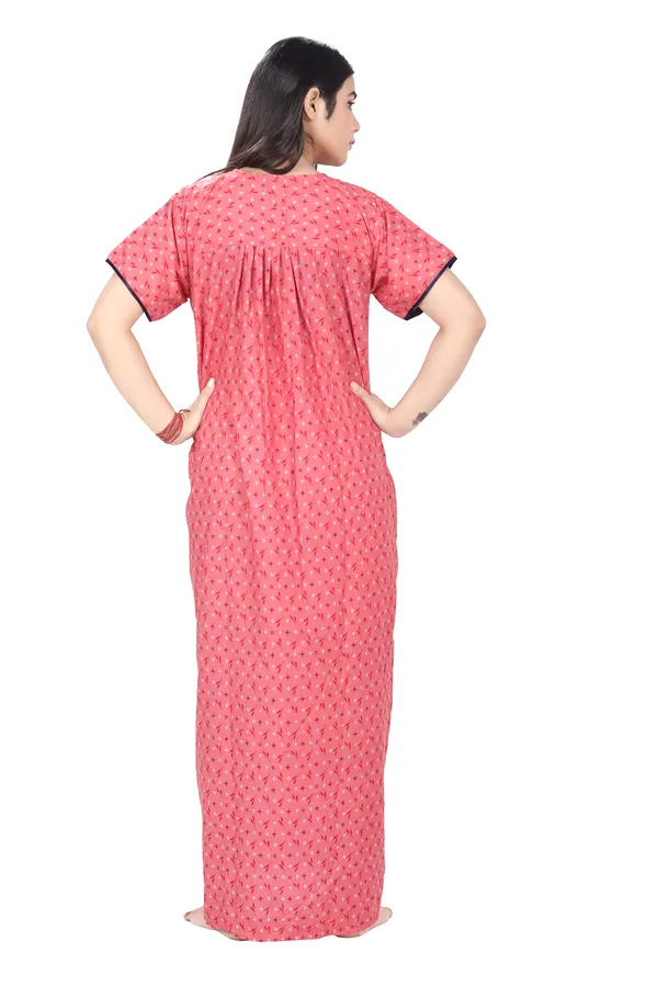 Peach_Cotton_All_Over_Print_Maternity_Nighty_For_Women