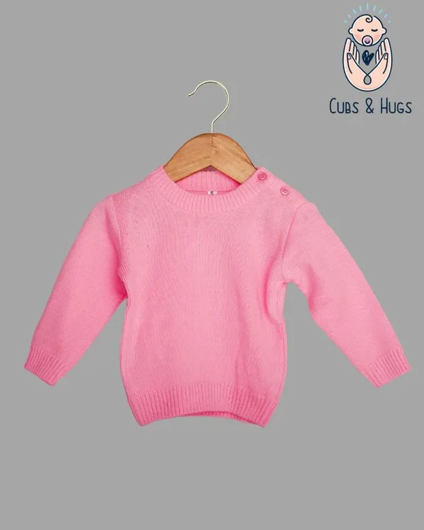 Pink_Woolen_Full_Sleeves_Baby_Sweater_Pullover_Cardigan