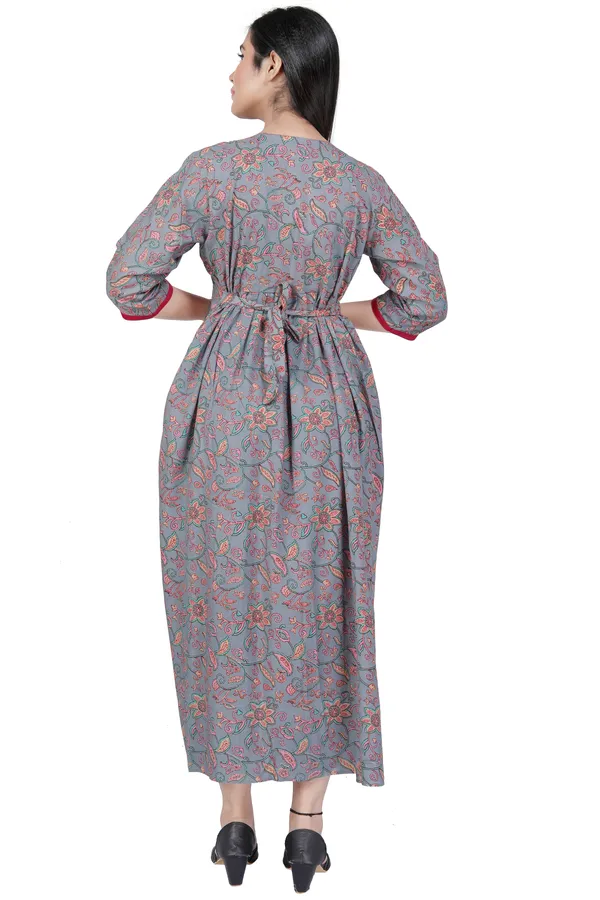 Grey_Maternity_Dress_For_Women