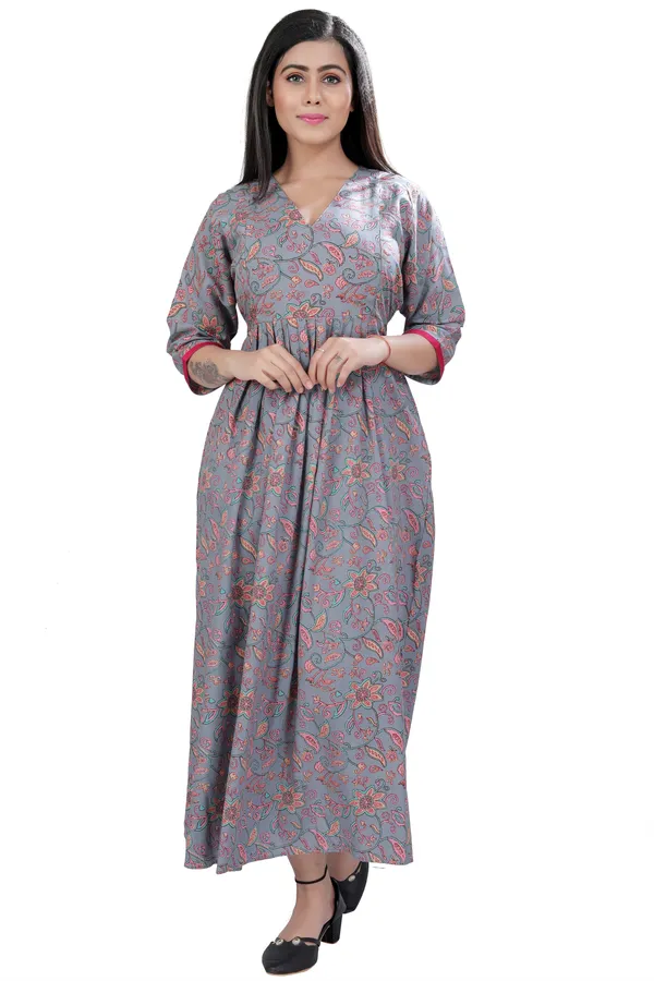 Grey_Maternity_Dress_For_Women