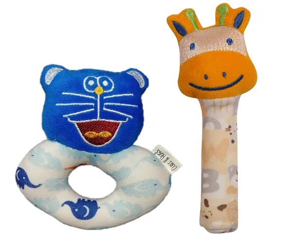 Multicolour_Ring_And_Stick_Soft_Toys_For_Babies_Face_Rattle_Girls_&_Boys_Toys_(Pack_Of_2)