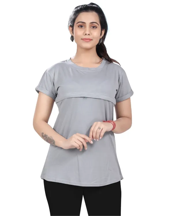 Grey_Cotton_Feeding_Top_Tshirt_For_Women