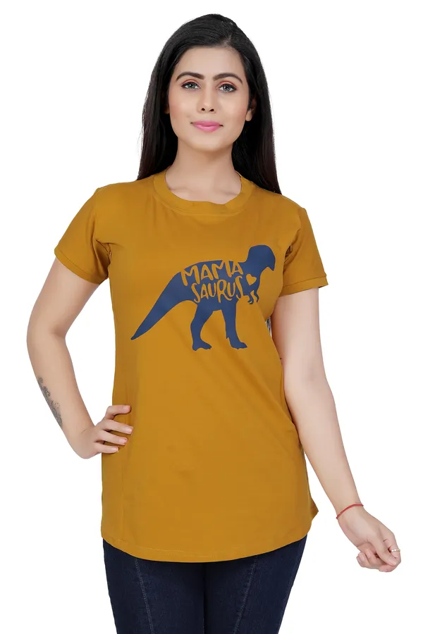 Mustard_Cotton_Feeding_Top_Tshirt_For_Women