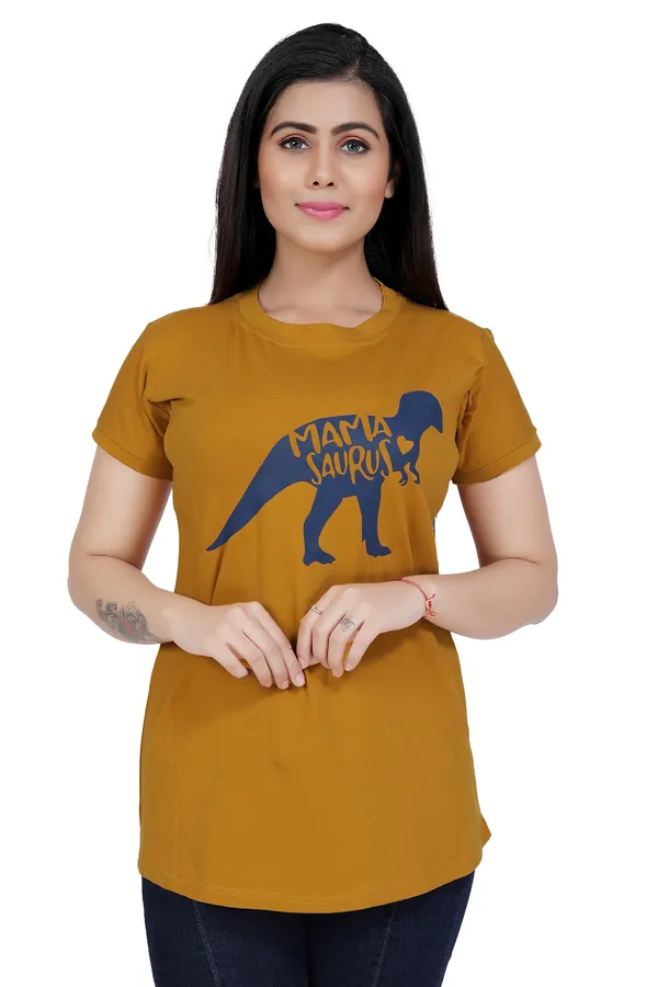 Mustard_Cotton_Feeding_Top_Tshirt_For_Women