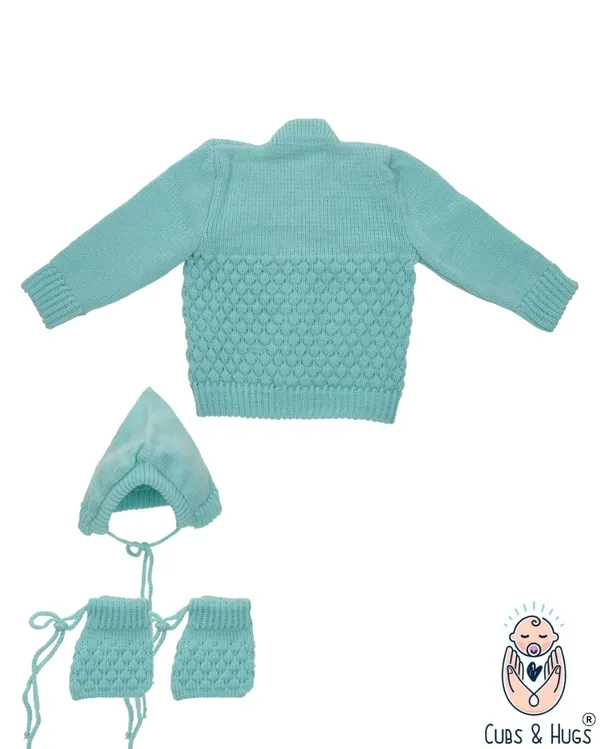 Turquoise_Front_Open_Embroidery_Sweater_For_New_Born_Baby