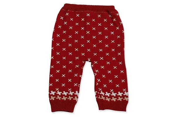 Maroon_Knitted_Sweater,_Leggings,_Cap_&_Booties_Full_Suit_For_Baby_(4_Pcs)