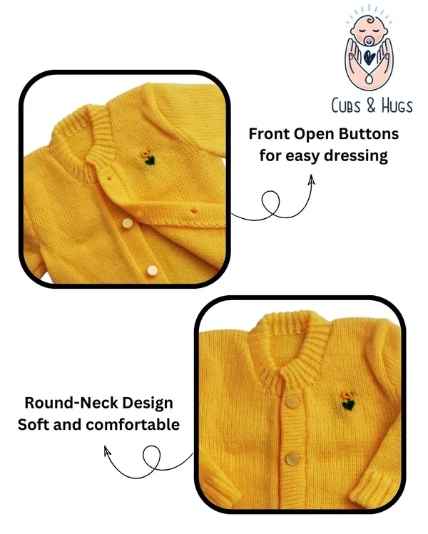 Yellow_Sweater_Front_Open_Round_Neck_Cardigan_For_Baby