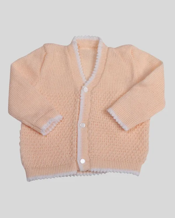 Cream_Sweater_Front_Open_V_Neck_Coat_For_Baby