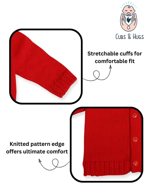 Red_Sweater_Front_Open_Round_Neck_Cardigan_For_Baby