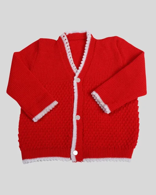 Red_Sweater_Front_Open_V_Neck_Coat_For_Baby
