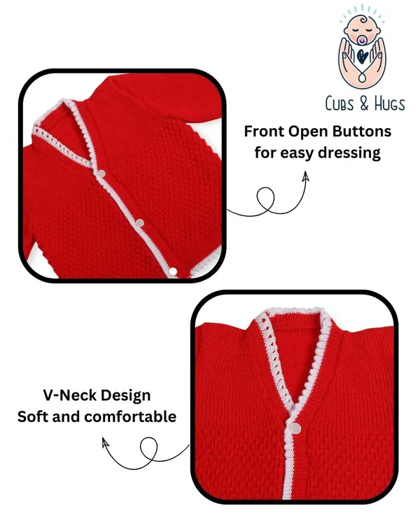 Red_Sweater_Front_Open_V_Neck_Coat_For_Baby