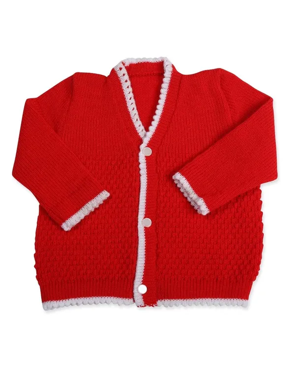Red_Sweater_Front_Open_V_Neck_Coat_For_Baby