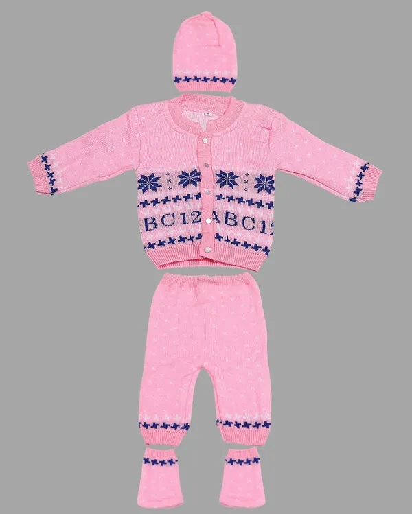 Pink_Knitted_Sweater,_Leggings,_Cap_&_Booties_Full_Suit_For_Baby_(4_Pcs)