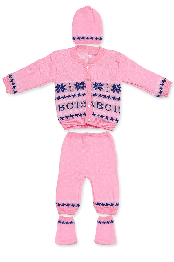 Pink_Knitted_Sweater,_Leggings,_Cap_&_Booties_Full_Suit_For_Baby_(4_Pcs)