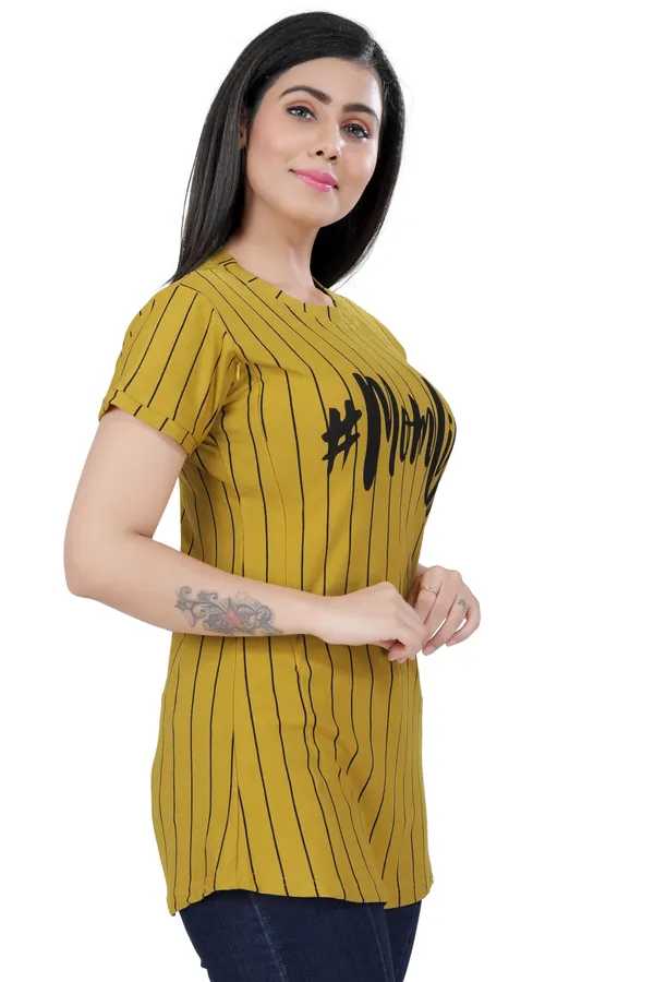 Mustard_Cotton_Feeding_Top_Tshirt_For_Women