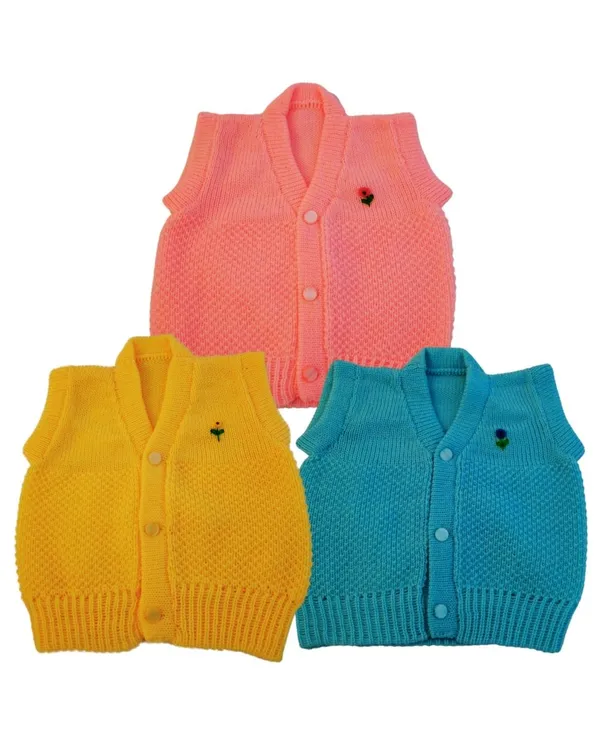Multicolour_Woollen_New_Born_Baby_Vest_(Pack_Of_3)