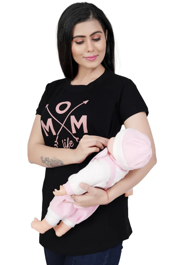 Black_Cotton_Feeding_Top_Tshirt_For_Women