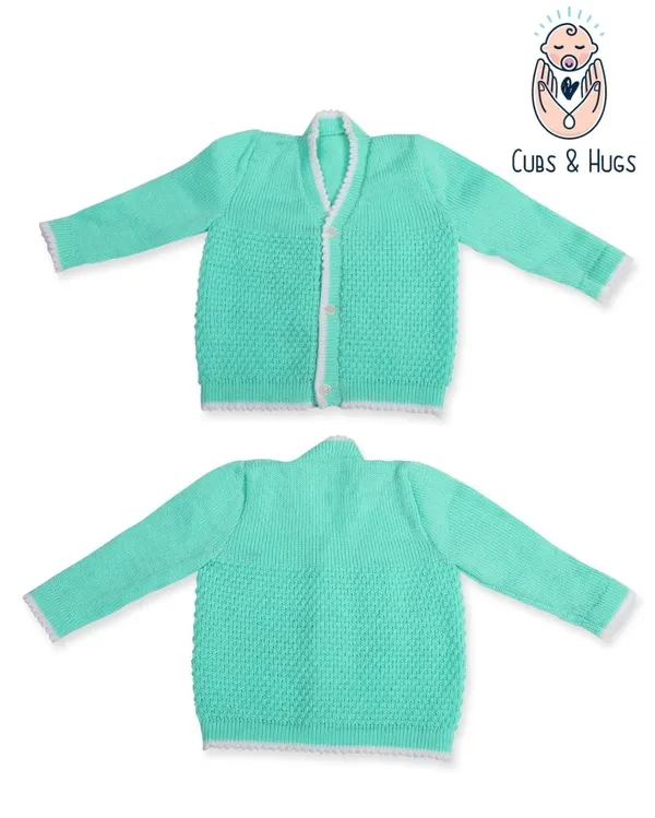Green_Sweater_Front_Open_V_Neck_Coat_For_Baby