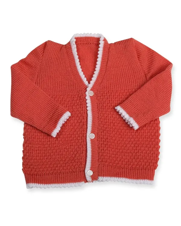 Brown_Sweater_Front_Open_V_Neck_Coat_For_Baby