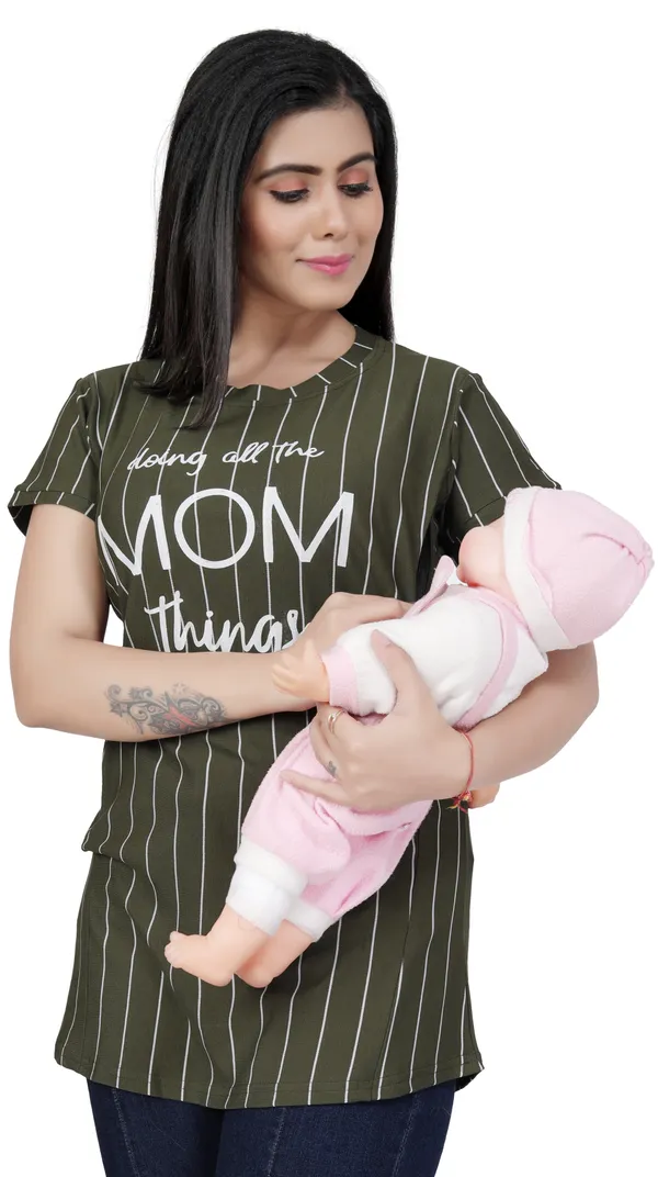 Green_Cotton_Feeding_Top_Tshirt_For_Women