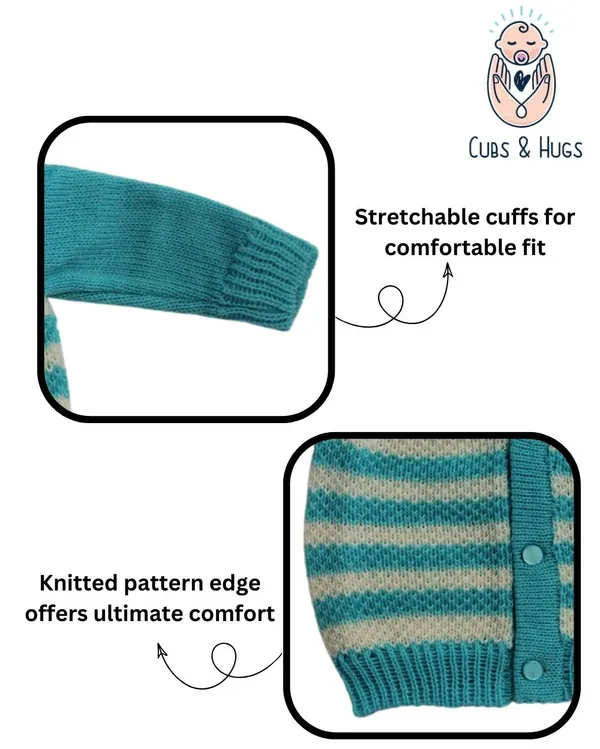 Light_Blue_Sweater_Front_Open_V_Neck_Stripe_Design_For_Baby