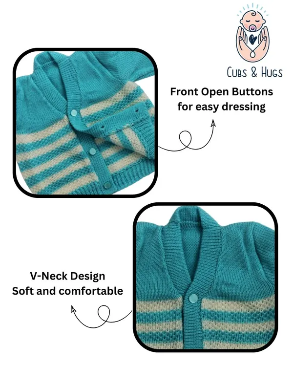 Light_Blue_Sweater_Front_Open_V_Neck_Stripe_Design_For_Baby