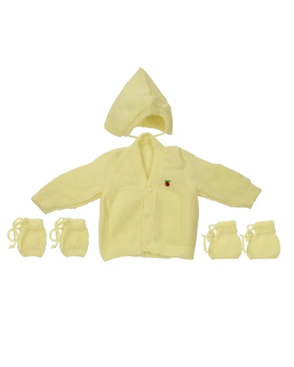 Lemon_Yellow_Sweater_Set_With_Cap_Booties_Mittens_For_New_Born_Baby