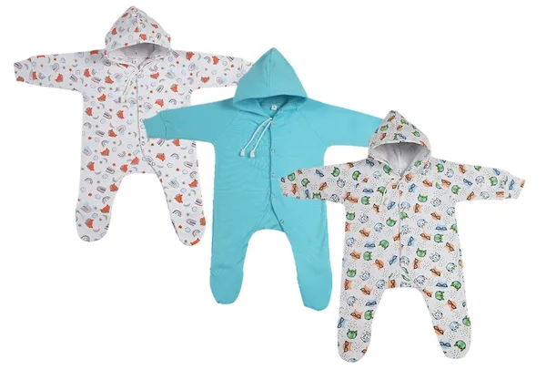 Multicolour_Romper_&_Sleepsuit_Set_For_New_Born_Baby_(Pack_Of_3)
