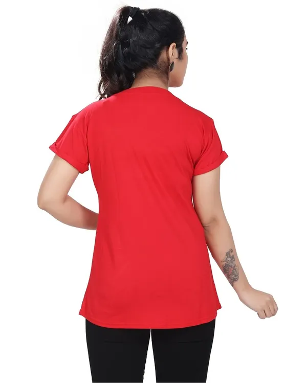Red_Cotton_Feeding_Top_Tshirt_For_Women