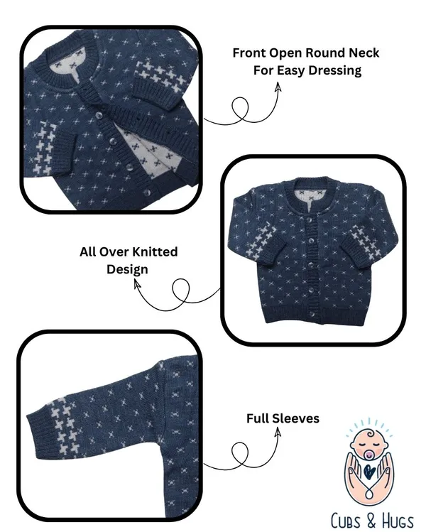 Dark_Blue_Woolen_Round_Neck_Cardigan_Sweater_For_Baby_Girls_&_Boys