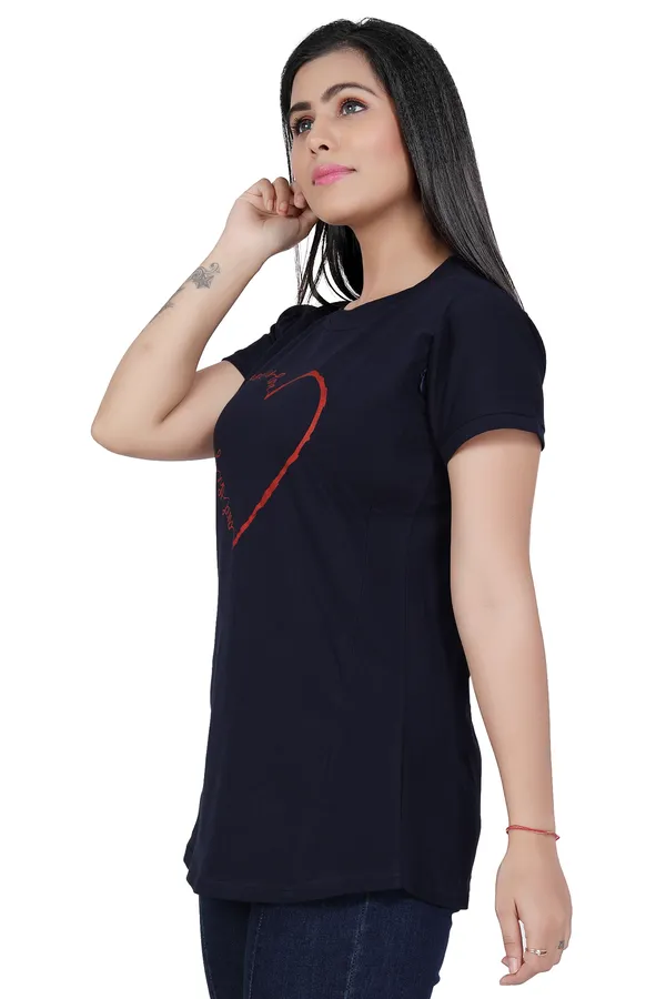 Navy_Blue_Cotton_Feeding_Top_Tshirt_For_Women