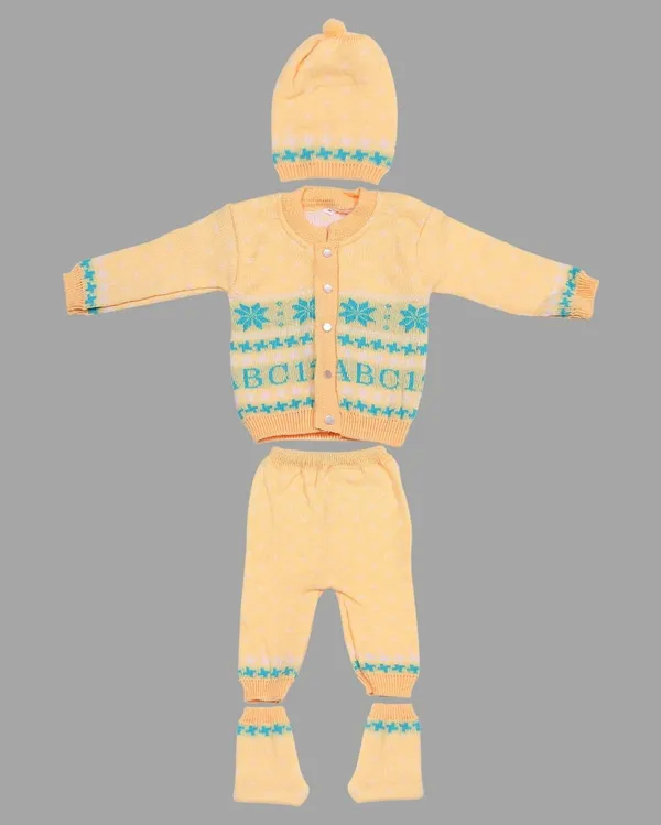 Yellow_Knitted_Sweater,_Leggings,_Cap_&_Booties_Full_Suit_For_Baby_(4_Pcs)