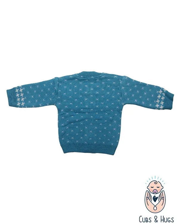 Light_Blue_Woolen_Round_Neck_Cardigan_Sweater_For_Baby_Girls_&_Boys