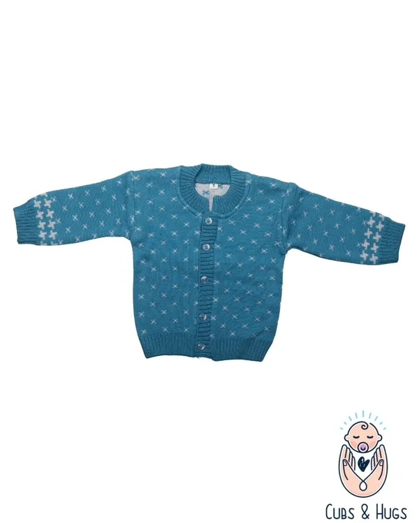 Light_Blue_Woolen_Round_Neck_Cardigan_Sweater_For_Baby_Girls_&_Boys