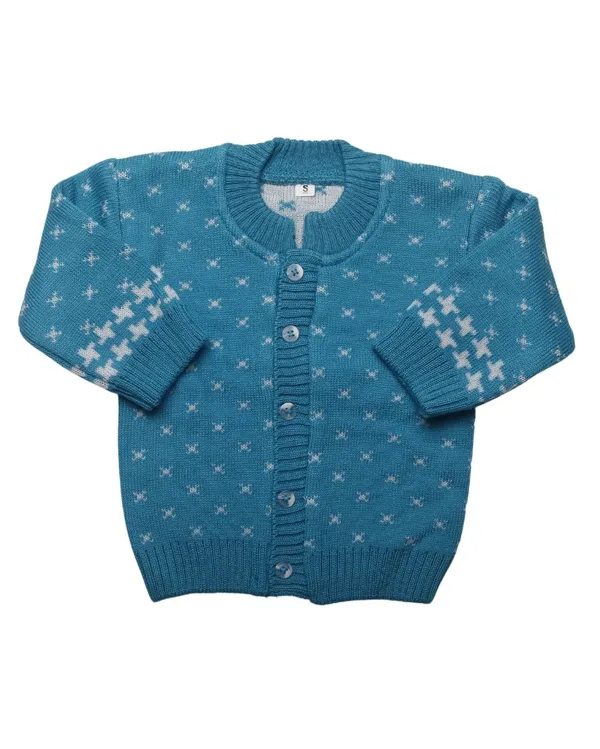 Light_Blue_Woolen_Round_Neck_Cardigan_Sweater_For_Baby_Girls_&_Boys