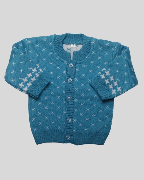 Light_Blue_Woolen_Round_Neck_Cardigan_Sweater_For_Baby_Girls_&_Boys