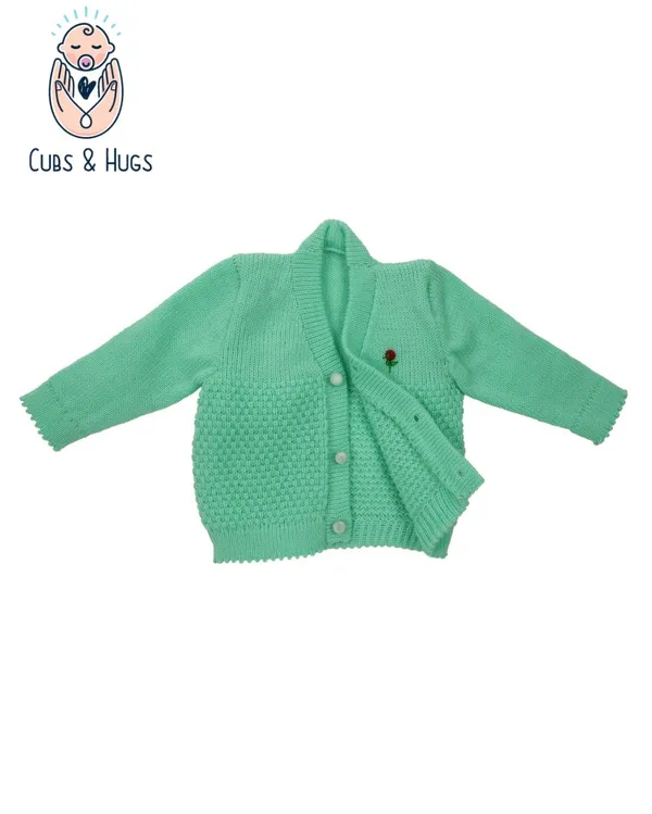 Green_Knitted_Sweater,_Leggings,_Cap_&_Booties_Full_Suit_For_New_Born_Baby_(4_Pcs)
