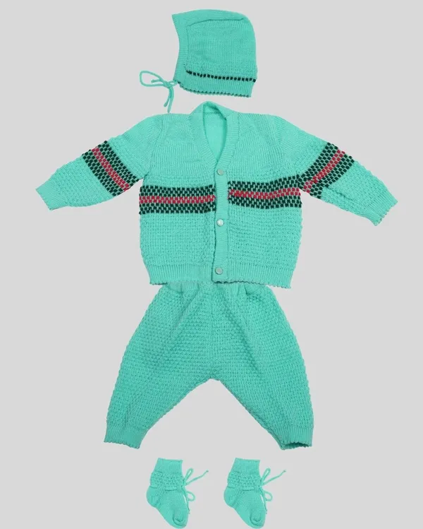 Green_Knitted_Sweater,_Leggings,_Cap_&_Booties_Full_Suit_For_Baby_(4_Pcs)
