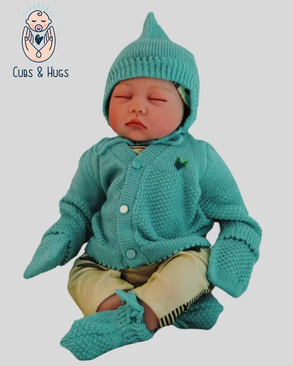 Blue_Sweater_Set_With_Cap_Booties_Mittens_For_New_Born_Baby