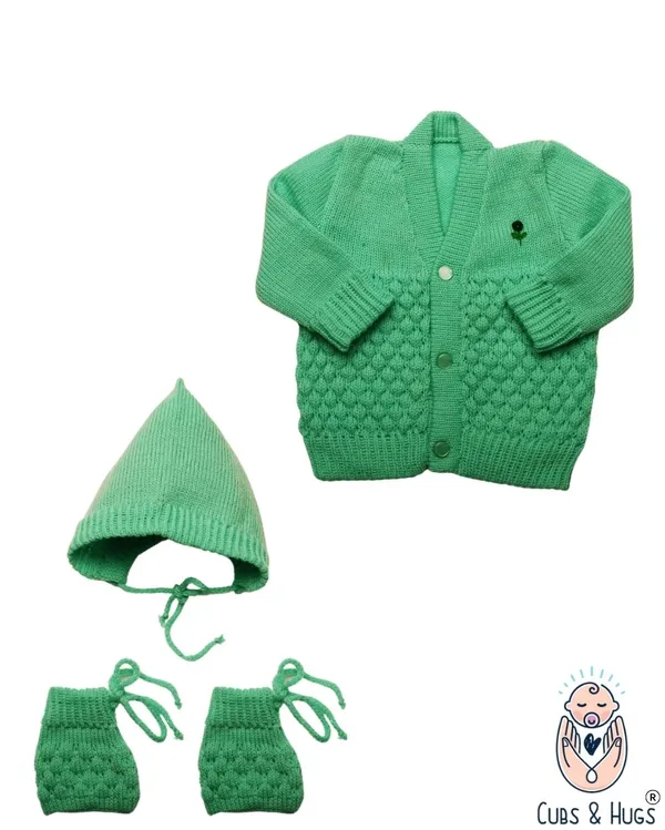 Green_Front_Open_Embroidery_Sweater_For_New_Born_Baby