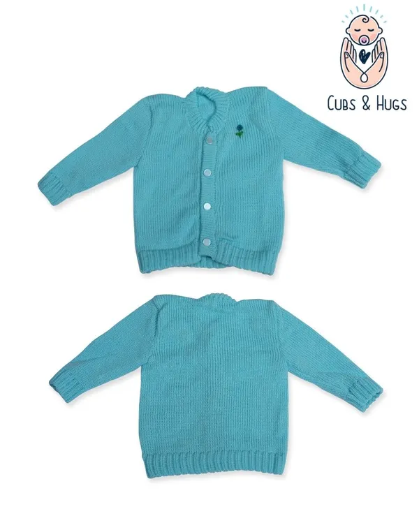 Blue_Sweater_Front_Open_Round_Neck_Cardigan_For_Baby