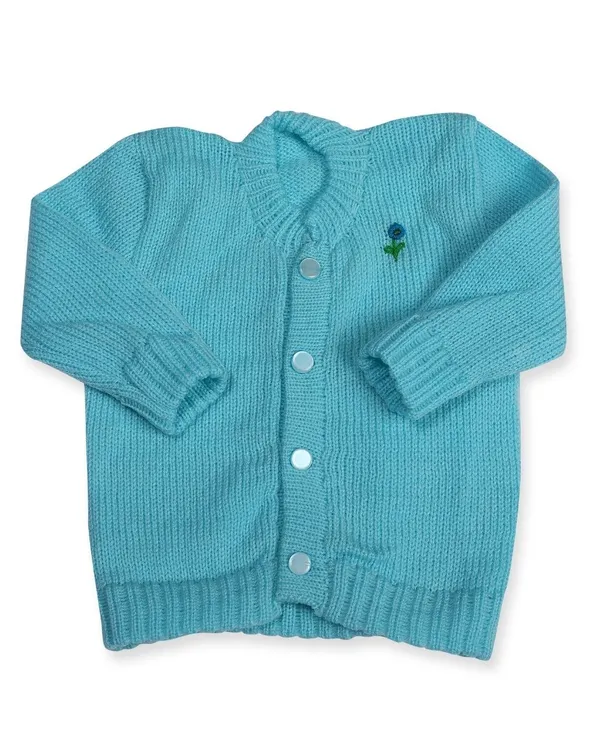 Blue_Sweater_Front_Open_Round_Neck_Cardigan_For_Baby