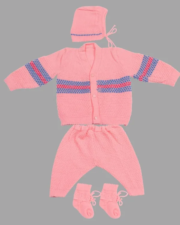 Pink_Knitted_Sweater,_Leggings,_Cap_&_Booties_Full_Suit_For_Baby_(4_Pcs)