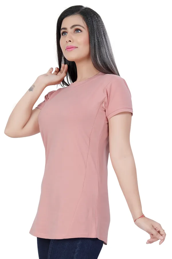 Pink_Cotton_Feeding_Top_Tshirt_For_Women