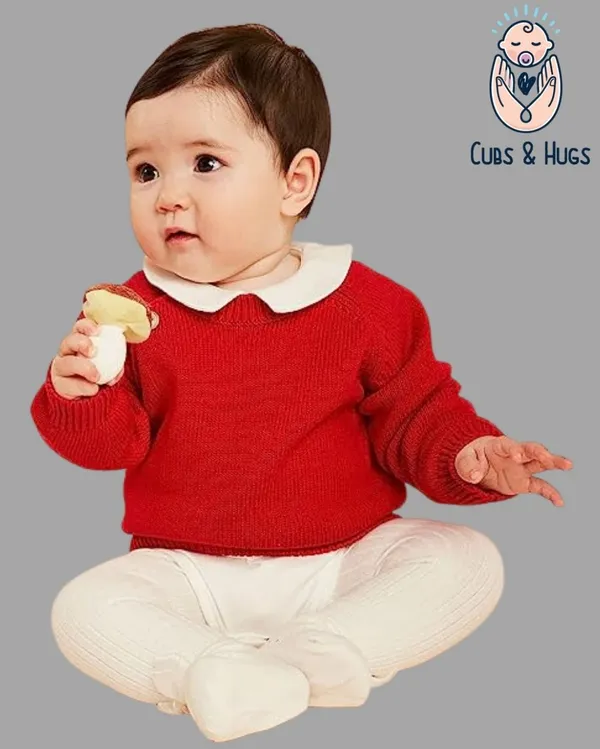 Maroon_Woolen_Full_Sleeves_Baby_Sweater_Pullover_Cardigan