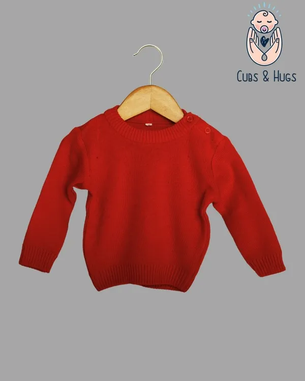 Maroon_Woolen_Full_Sleeves_Baby_Sweater_Pullover_Cardigan