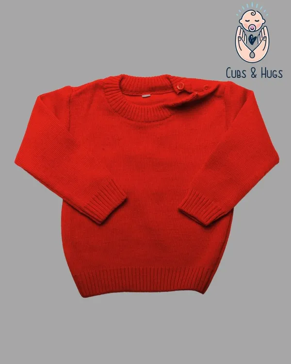 Maroon_Woolen_Full_Sleeves_Baby_Sweater_Pullover_Cardigan