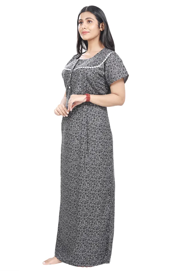 Grey_Cotton_All_Over_Print_Maternity_Nighty_For_Women